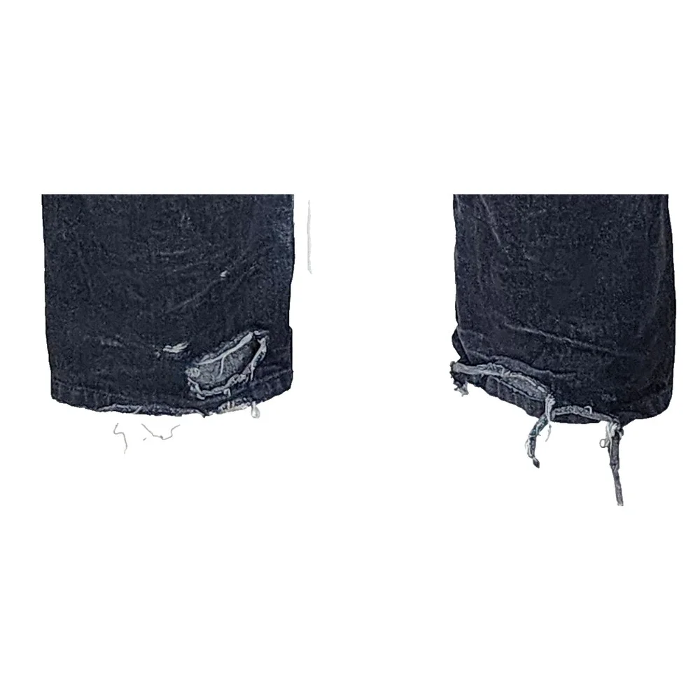 Ben Davis Men's Carpenter Black Pants Jeans Size 42 Baggy Faded Distressed